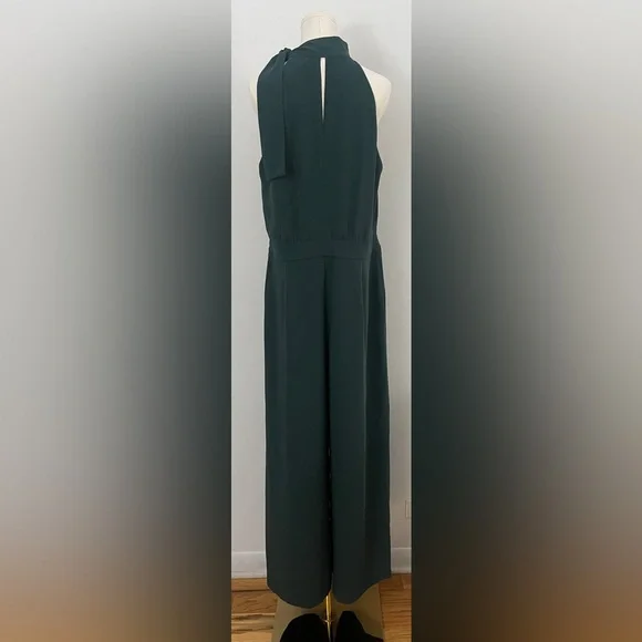 BODEN Halter Wide Leg Jumpsuit Emerald Green UK16R US12R - Picture 12 of 16